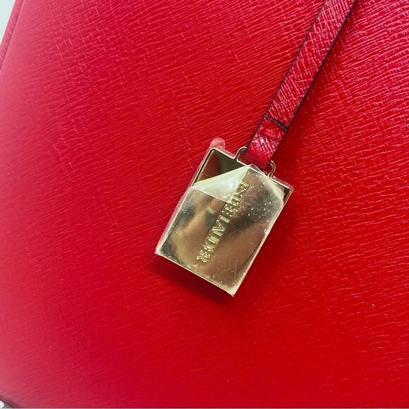 Estee Lauder Cosmetic Train Case Red Faux Leather Card Suits Detail Bag Charm - Picture 7 of 13